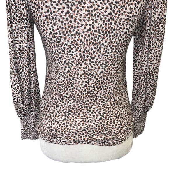 Nation LTD Loren Spotted Smocked Puff Balloon Sleeve Tee - XS - Picture 12 of 16